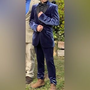 Velvet suit! Prom ready!